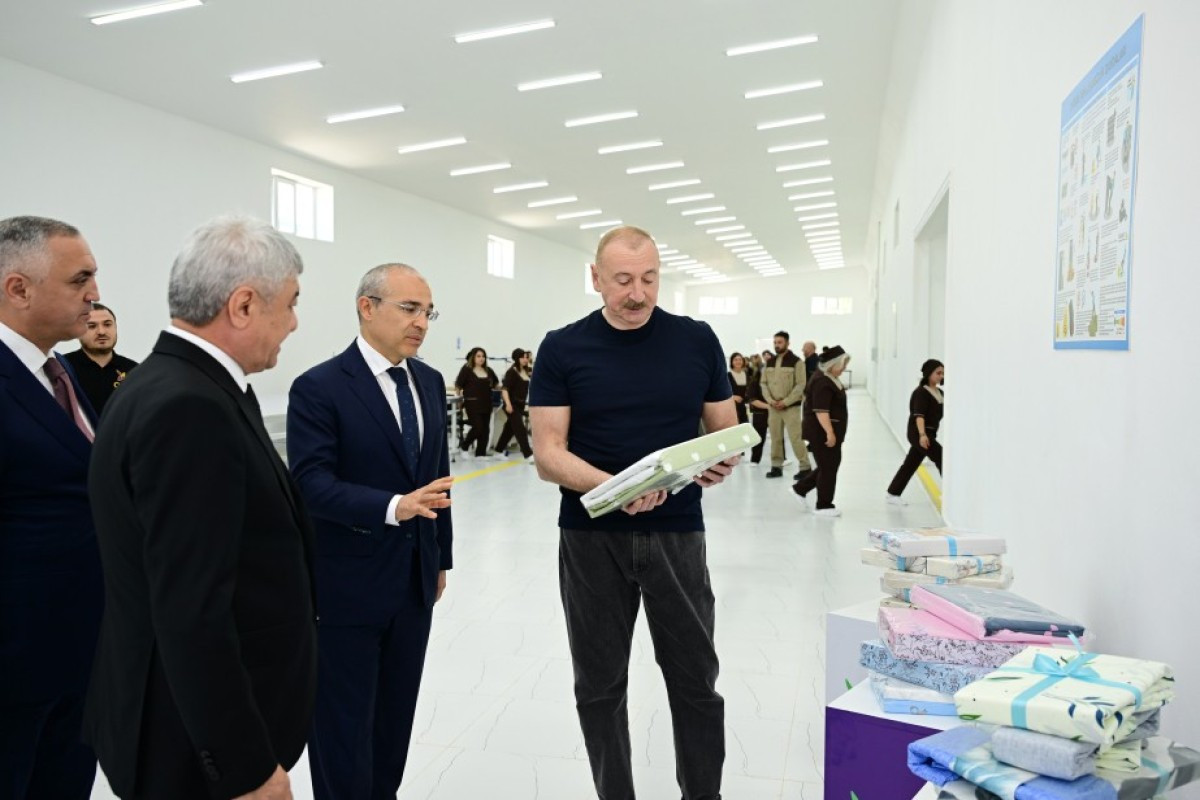 Xocalı şəhərində “Qarabağ Tekstil Evi” MMC istifadəyə verilib 