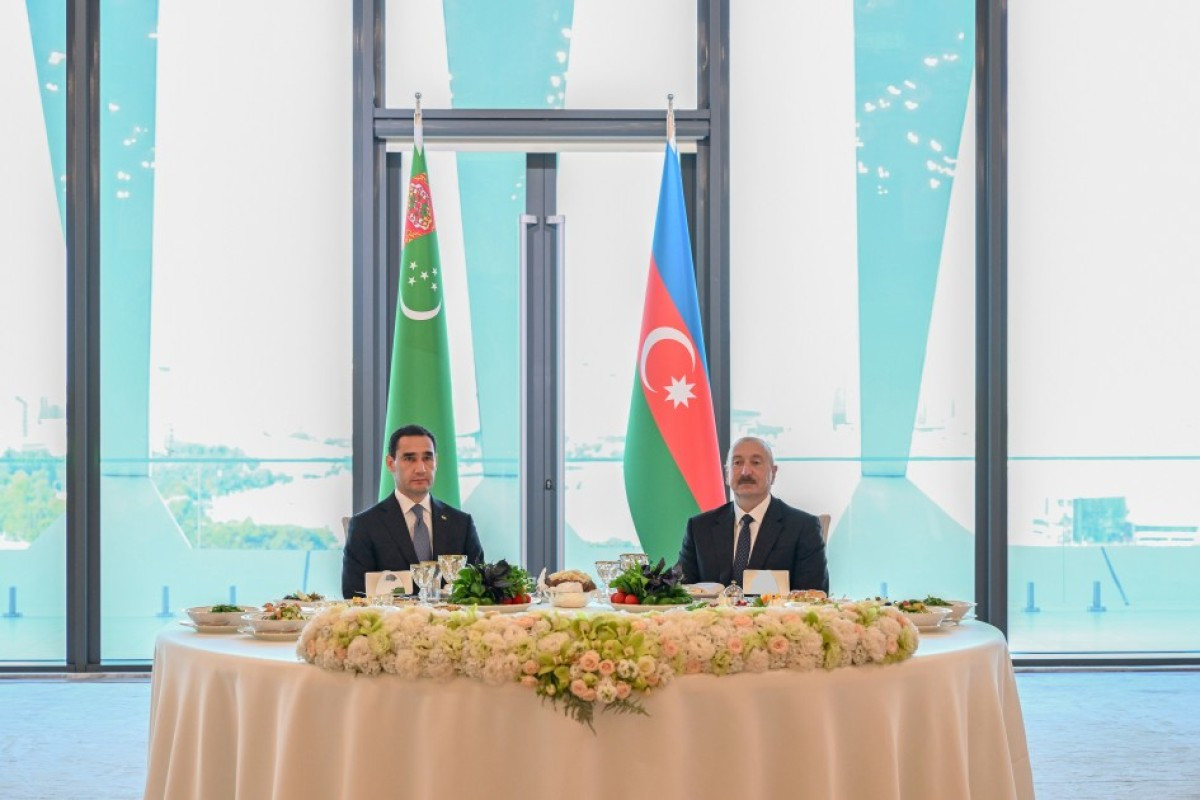Prezident İlham Əliyevin adından Sərdar Berdiməhəmmədovun şərəfinə dövlət ziyafəti verilib - FOTO&nbsp;