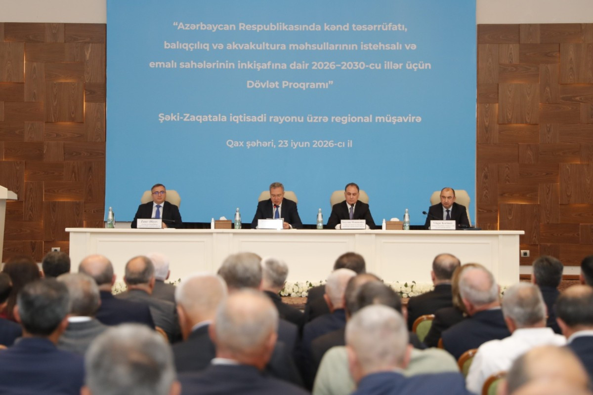 Aqrar sahədə Dövlət Proqramı çərçivəsində Qaxda regional müşavirə keçirilib