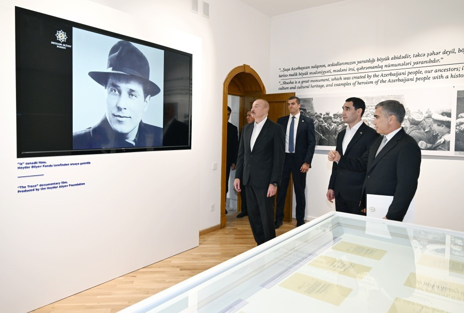 Ölkə liderləri  Şuşada “Heydər Əliyev və Qarabağ” sərgisi ilə tanış olublar&nbsp;