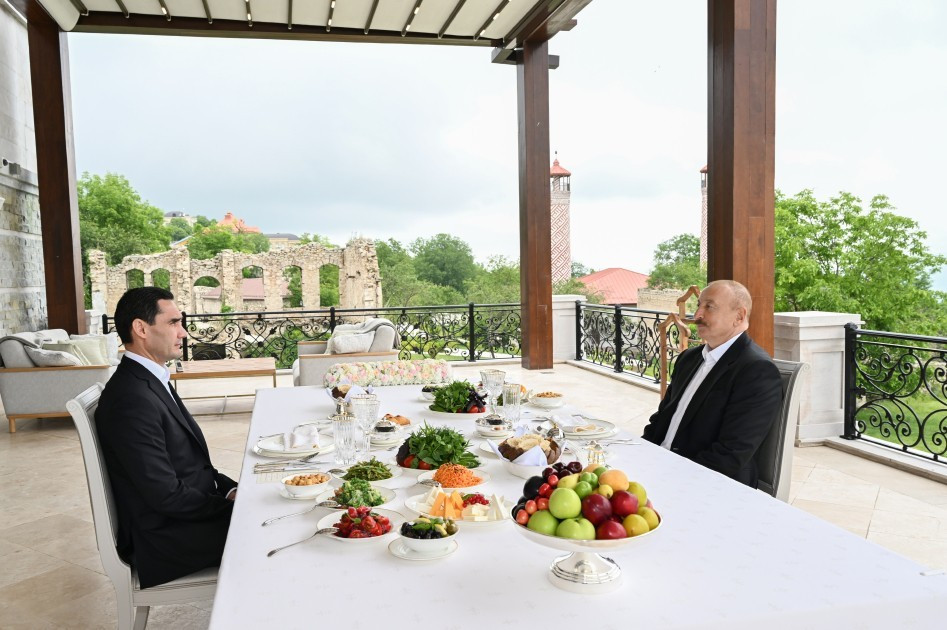 Prezidentlər Şuşada birgə nahar ediblər&nbsp;