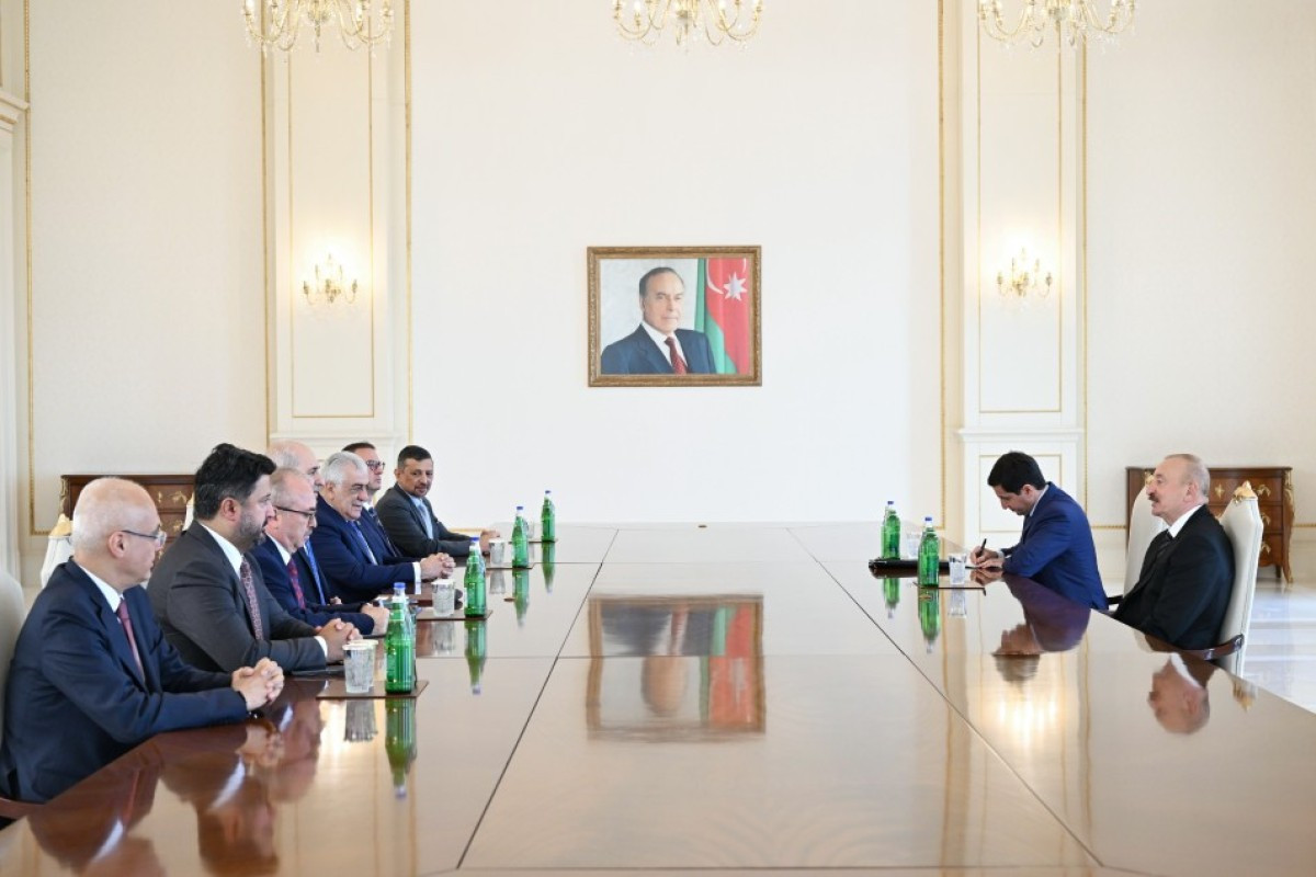 İlham Əliyev Numan Kurtulmuşu qəbul edib&nbsp;