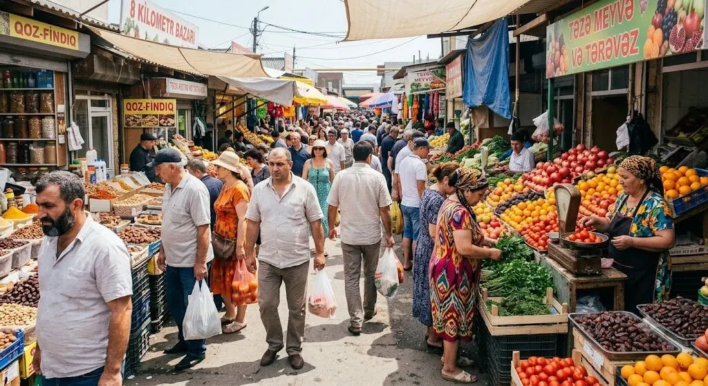 Bakının bu məşhur bazarında gərginlik - VİDEO&nbsp;