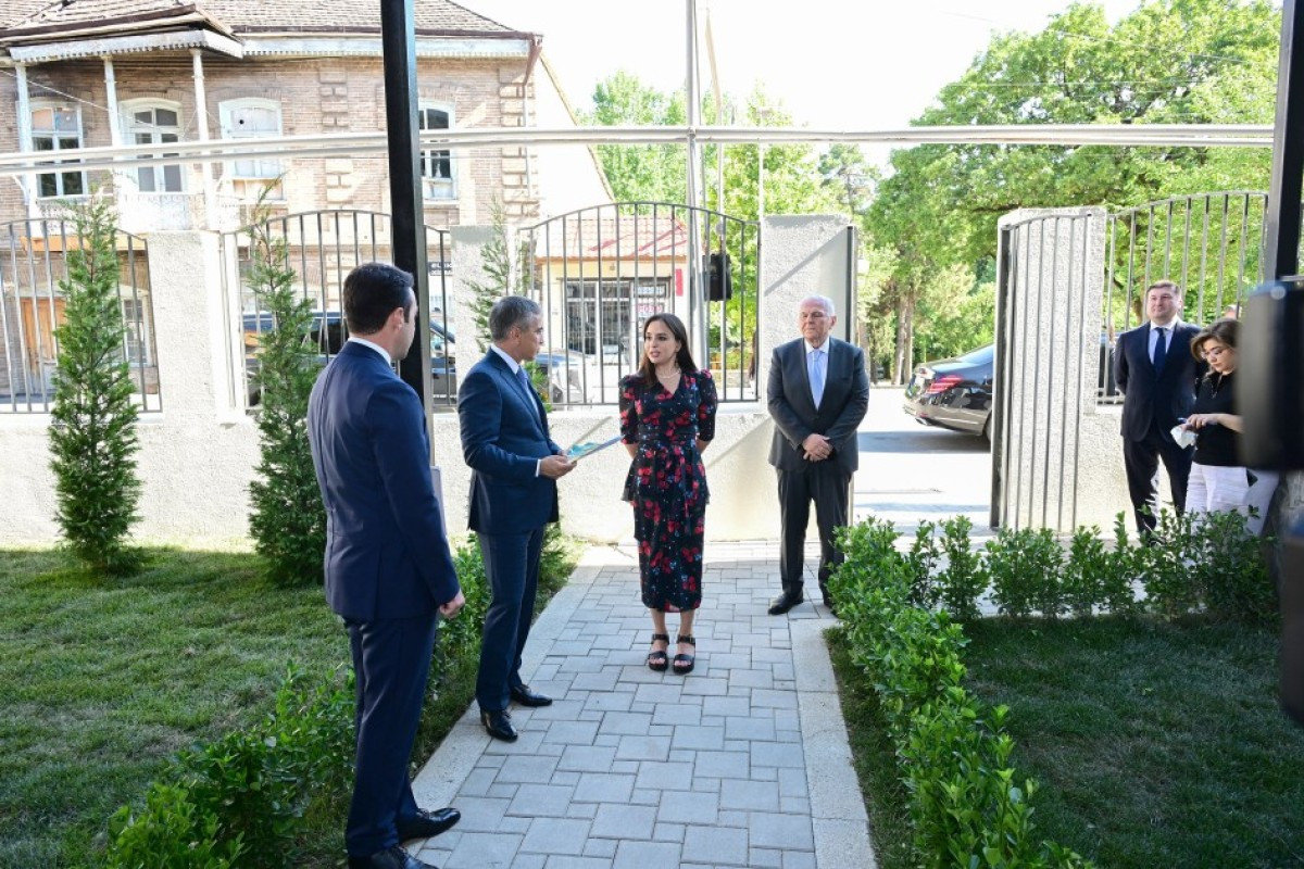 Leyla Əliyeva Şəki Şəhər İncəsənət Məktəbində olub&nbsp;
