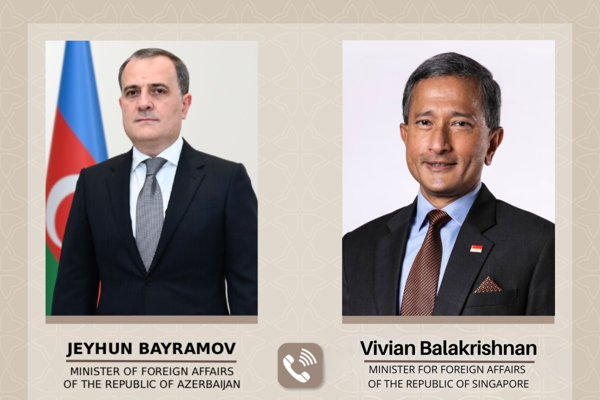 Ceyhun Bayramovla Sinqapur XİN rəhbəri arasında telefon danışığı olub&nbsp;