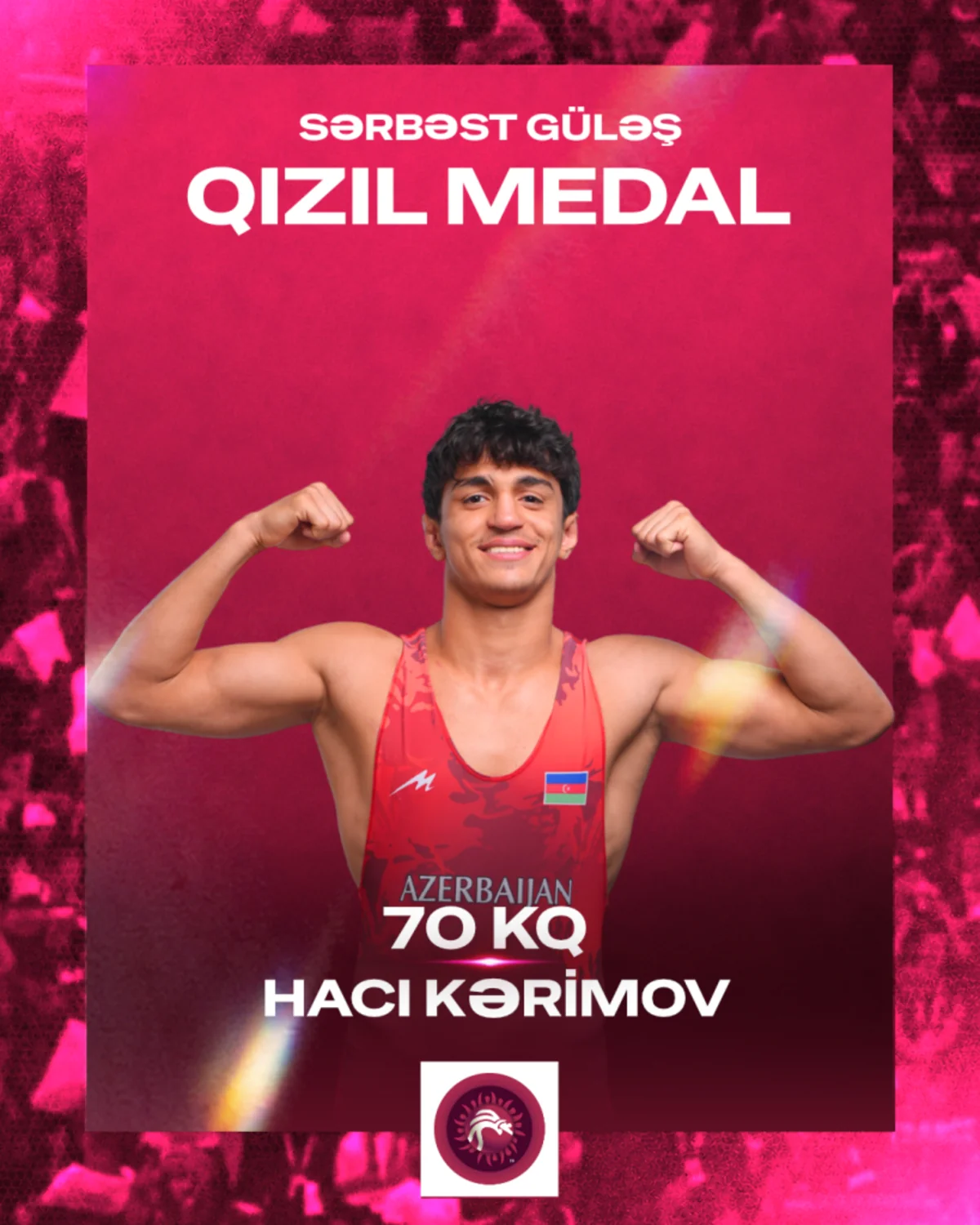 Azərbaycan güləşçisi Hacı Kərimov Avropa çempionu olub 