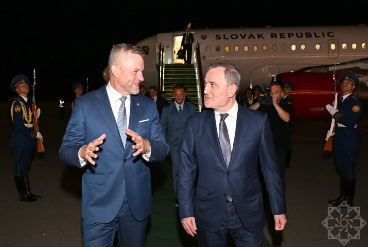 Slovakiya Prezidenti Peter Pelleqrini Azərbaycana rəsmi səfərə gəlib&nbsp;