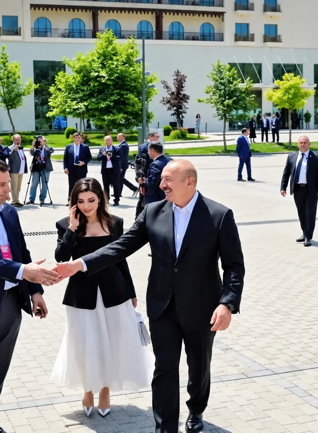 Prezident İlham Əliyevin yanında görünən o xanım kimdir?