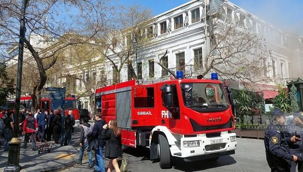 Xankəndidə kafedə yanğın olub, iki nəfər xəsarət alıb