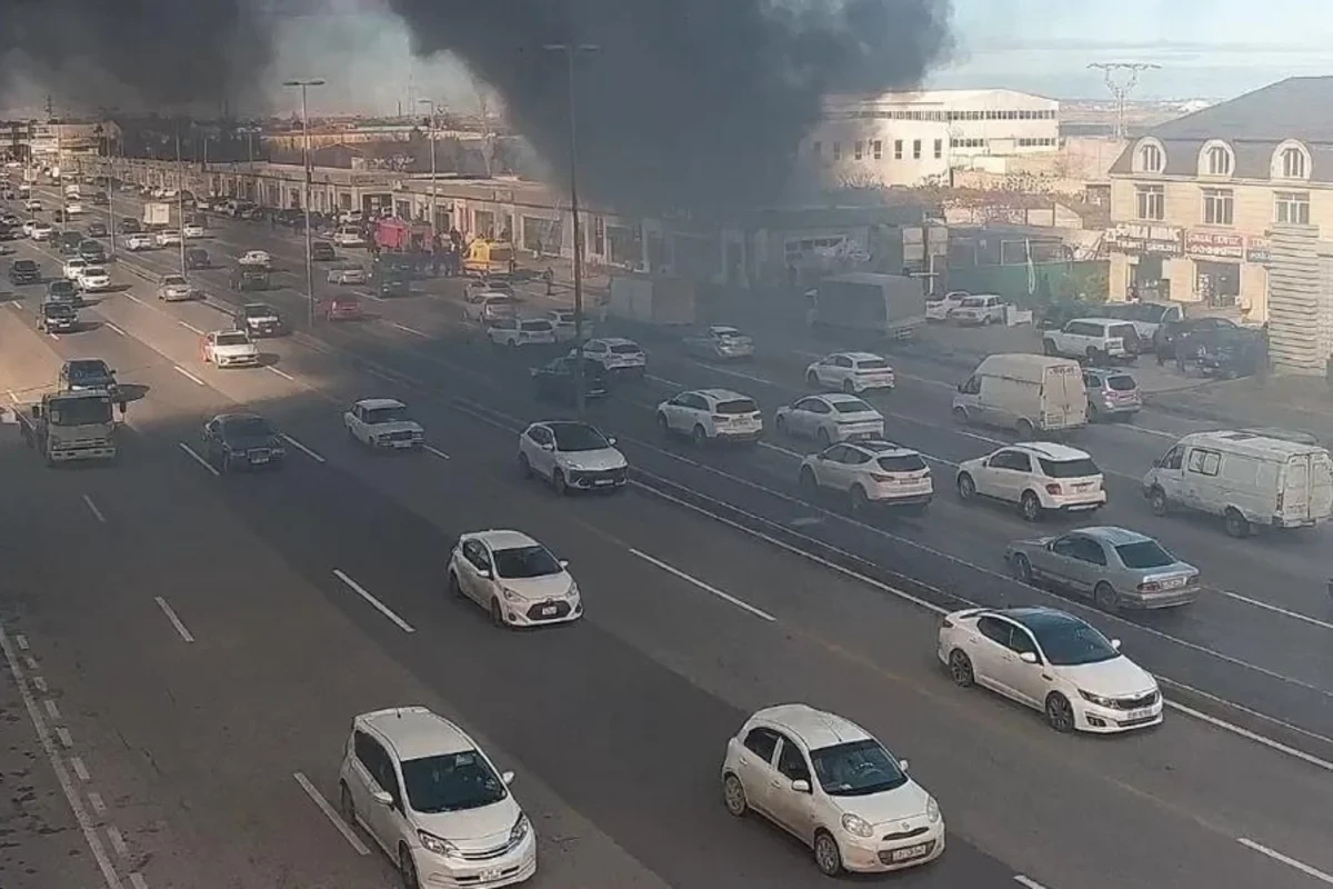 Bakıda obyekt yanır&nbsp;