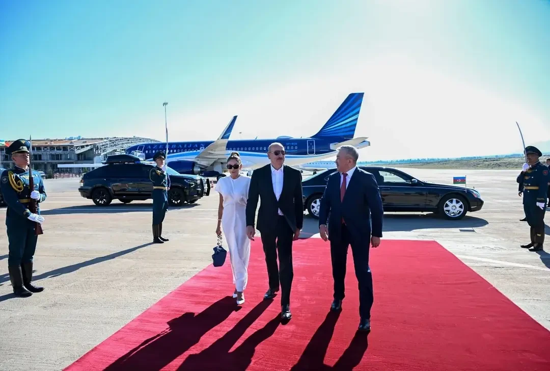 Prezident Qırğızıstan səfərindən videoçarx paylaşdı