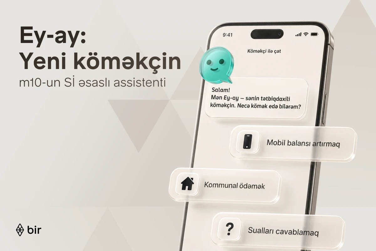 Bir Azərbaycanda ilk süni intellekt əsaslı elektron pulqabı asistentini təqdim edib&nbsp;