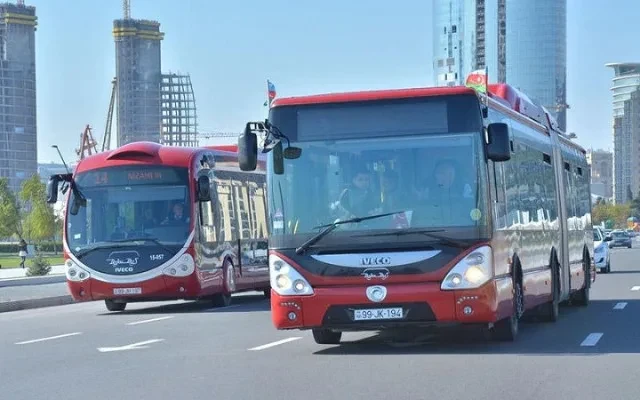 Bakıdakı bu marşrutun hərəkət sxemi müvəqqəti dəyişdirildi 