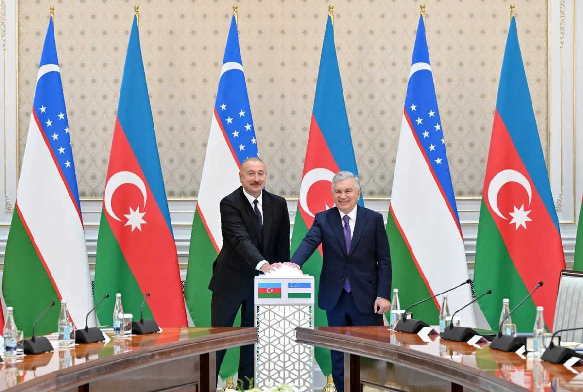 Azərbaycan və Özbəkistan prezidentlərinin iştirakı ilə \"ABB Davr\" Bank layihəsinin açılışı olub 