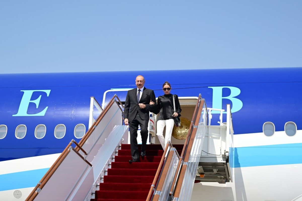 Prezident İlham Əliyev Qırğızıstana işgüzar səfərə gəlib 
