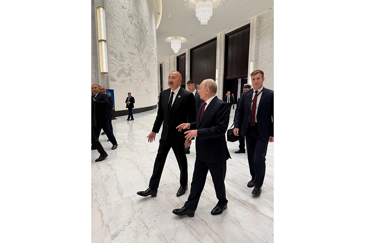 Prezident İlham Əliyevlə Vladimir Putin Bişkekdə ŞƏT sammiti çərçivəsində söhbət ediblər - FOTO 