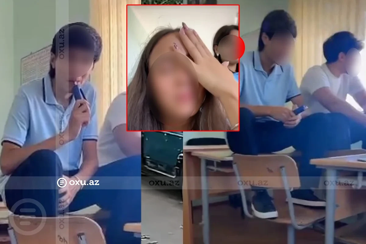 Azərbaycanda ilk dərs günündə BİABIRÇILIQ: Şagirdlər görün nə edir - VİDEO  