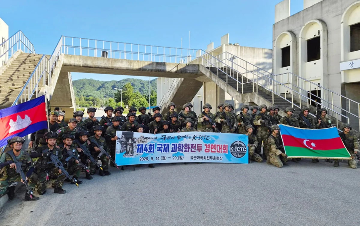 Azərbaycanın hərbi qulluqçuları Koreyada keçirilən beynəlxalq müsabiqədə iştirak edib