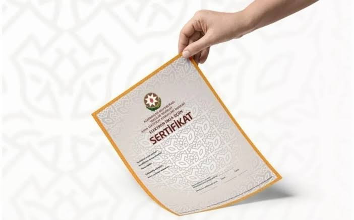 Asan imza sertifikatı almaq istəyənlərə mühüm xəbər