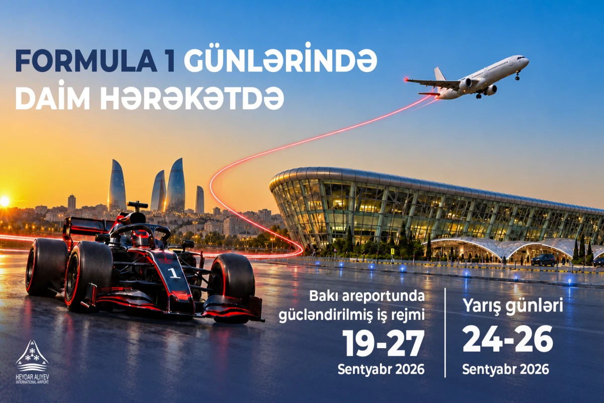 Heydər Əliyev Beynəlxalq Aeroportu Formula 1 ərəfəsində gücləndirilmiş iş rejimində işləyəcək 
