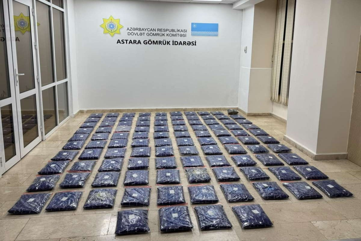 İrandan Rusiyaya şaftalı aparan yük maşınında 52 kq marixuana aşkarlanıb - VİDEO&nbsp;