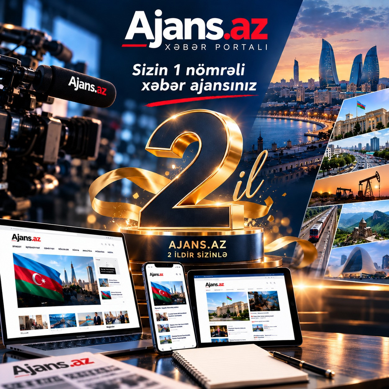 Bu gün Ajans.az xəbər portalının 2 yaşı tamam olur&nbsp;