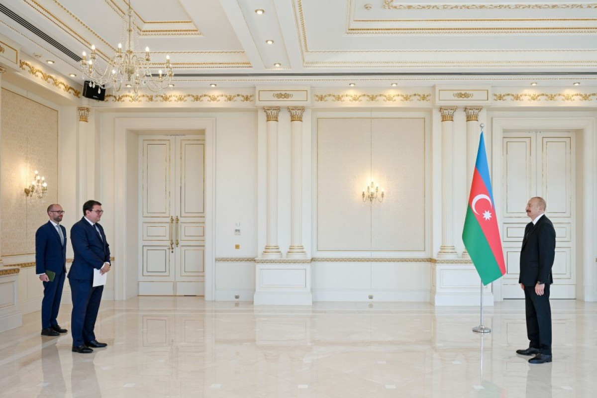 Prezident İlham Əliyev Avstriyanın Azərbaycanda yeni təyin olunmuş səfirini qəbul edib 