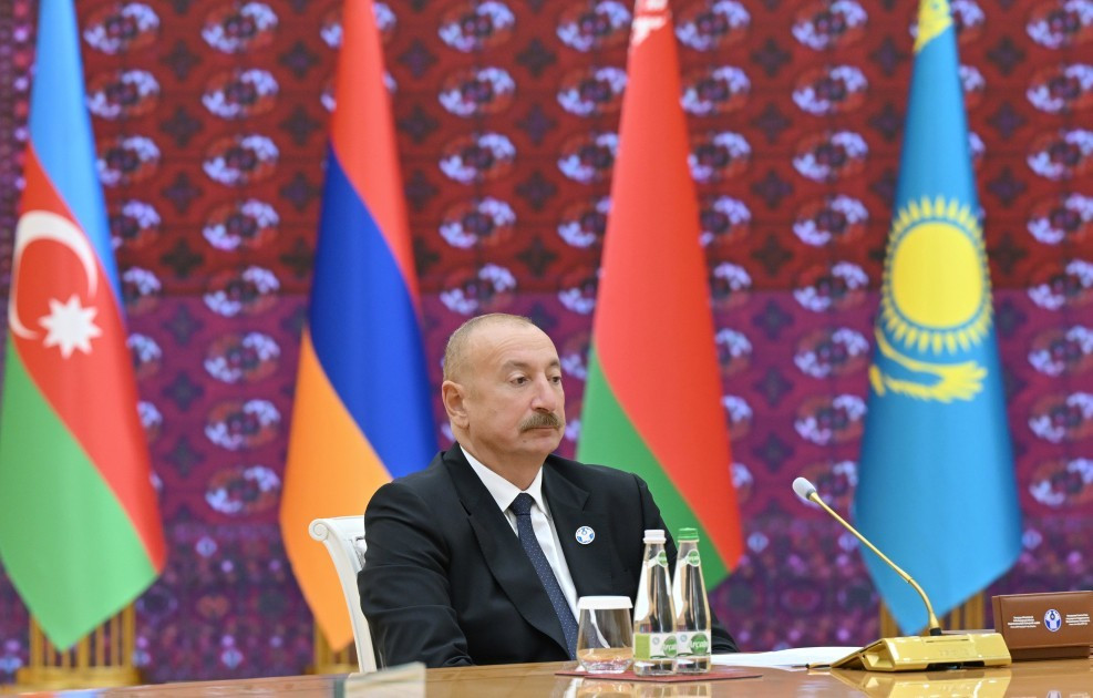 Prezident İlham Əliyev çıxış edib -FOTOLAR