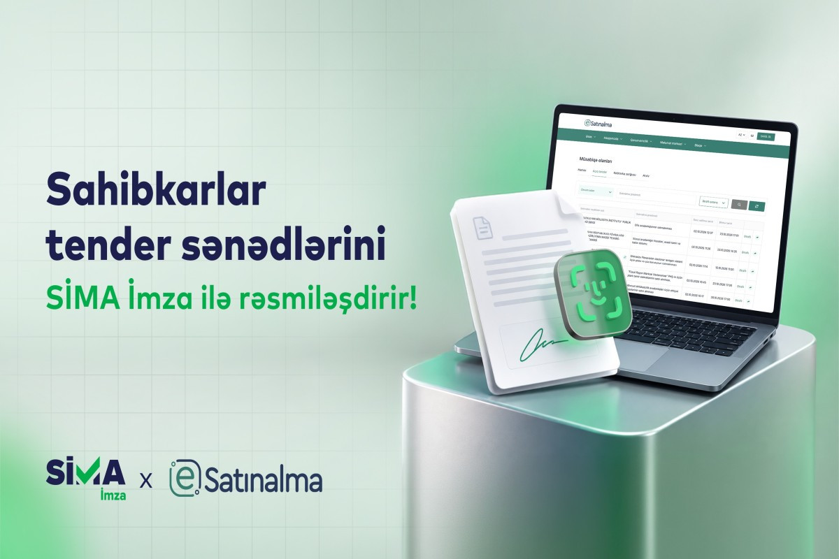 Sahibkarlar “Etender.gov.az” portalında sənədləri “SİMA İmza” ilə imzalayacaq&nbsp;