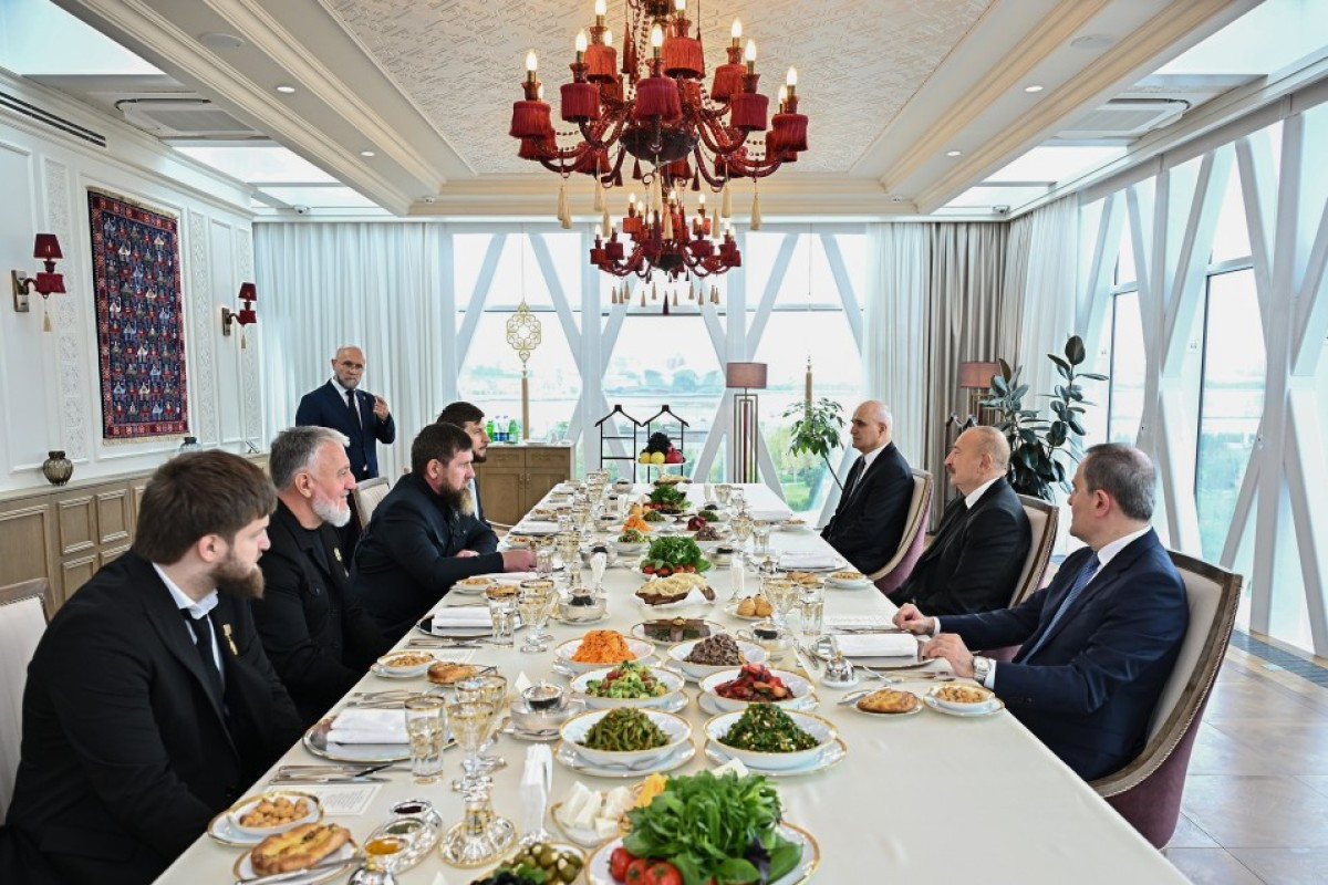 Prezident İlham Əliyev və Ramzan Kadırov birgə nahar ediblər 