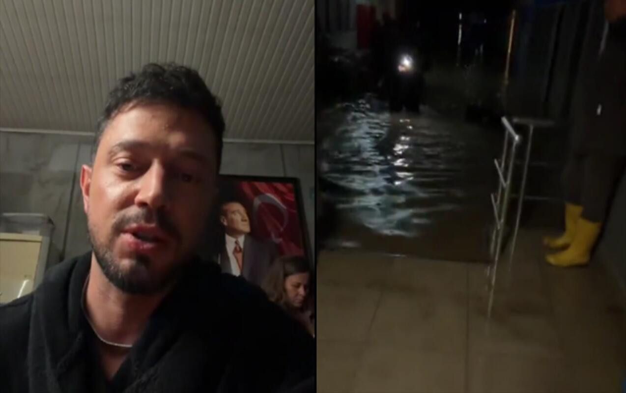 Murat Bozun da olduğu studiya suya qərq oldu - (Video)