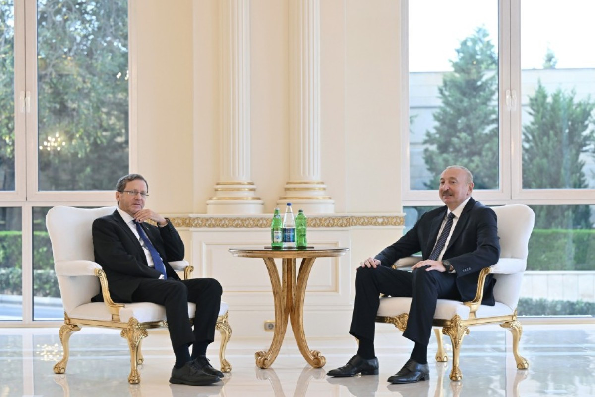 Prezident İlham Əliyevin İsrail Prezidenti ilə görüşü olub 