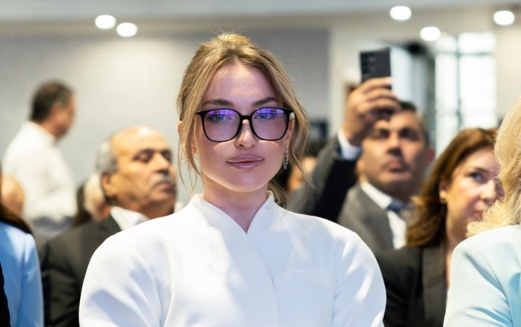 Prezidentin gəlini beynəlxalq konfransda - Fotolar