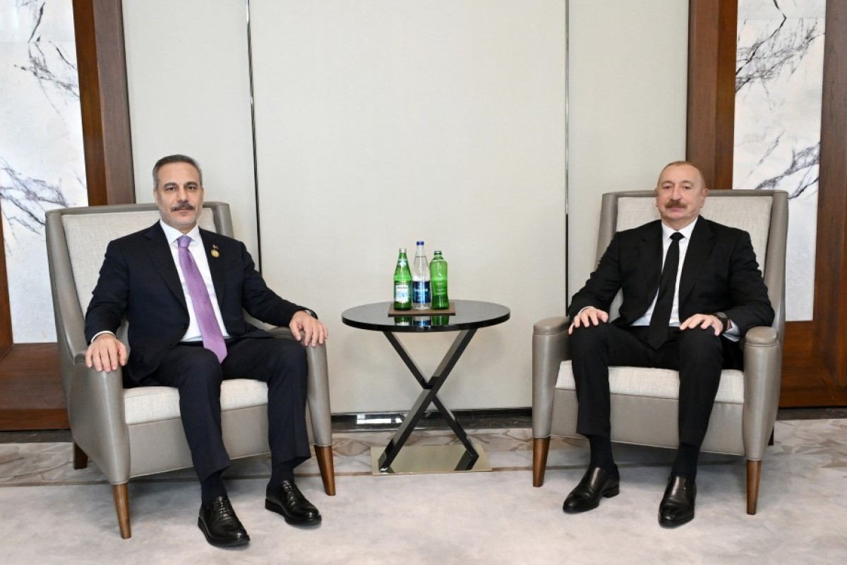 Prezident İlham Əliyev Hakan Fidanı qəbul edib 