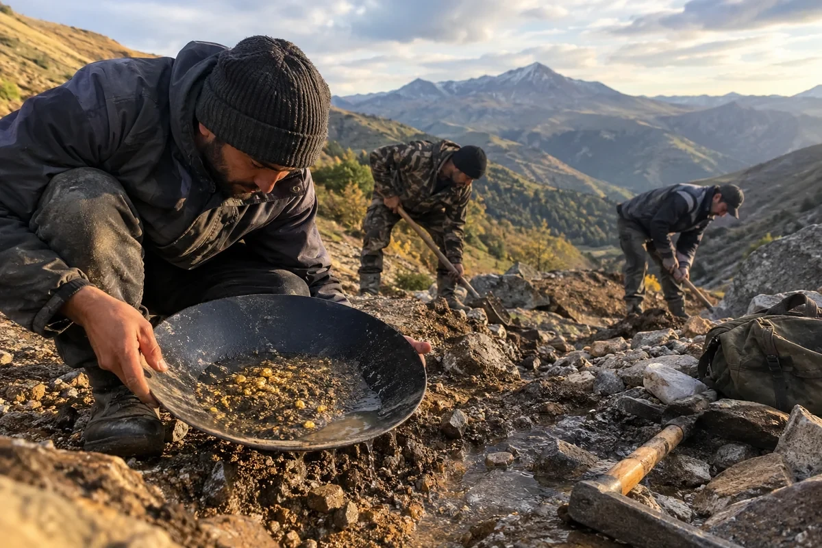 Lerikdə qanunsuz qızıl axtaranlara qarşı əməliyyat: Ölən var - Foto&nbsp;