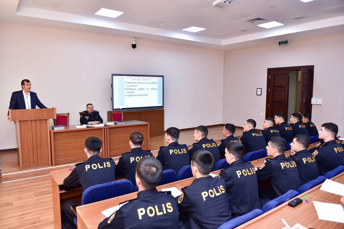 Polis Akademiyasında mütəxəssislərin iştirakı ilə dərslər keçirilir&nbsp;