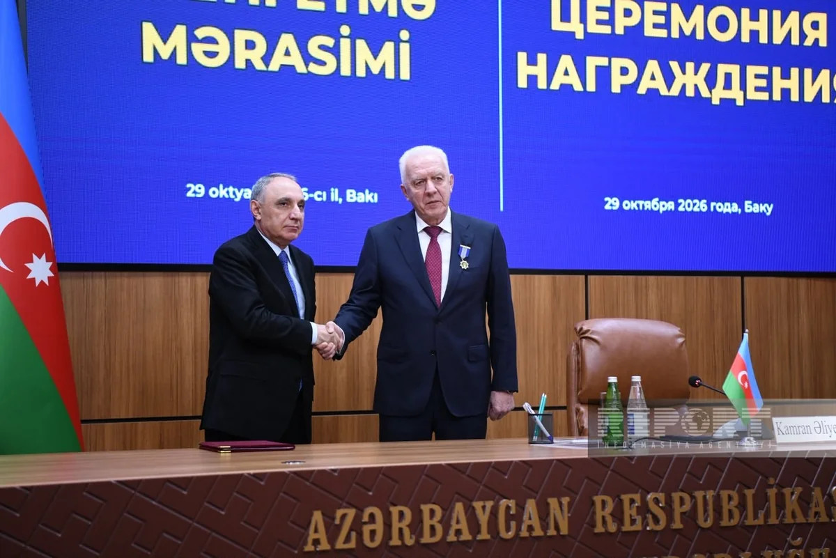 Kamran Əliyev Rusiyanın baş prokurorunu yubiley medalı ilə təltif edib&nbsp;