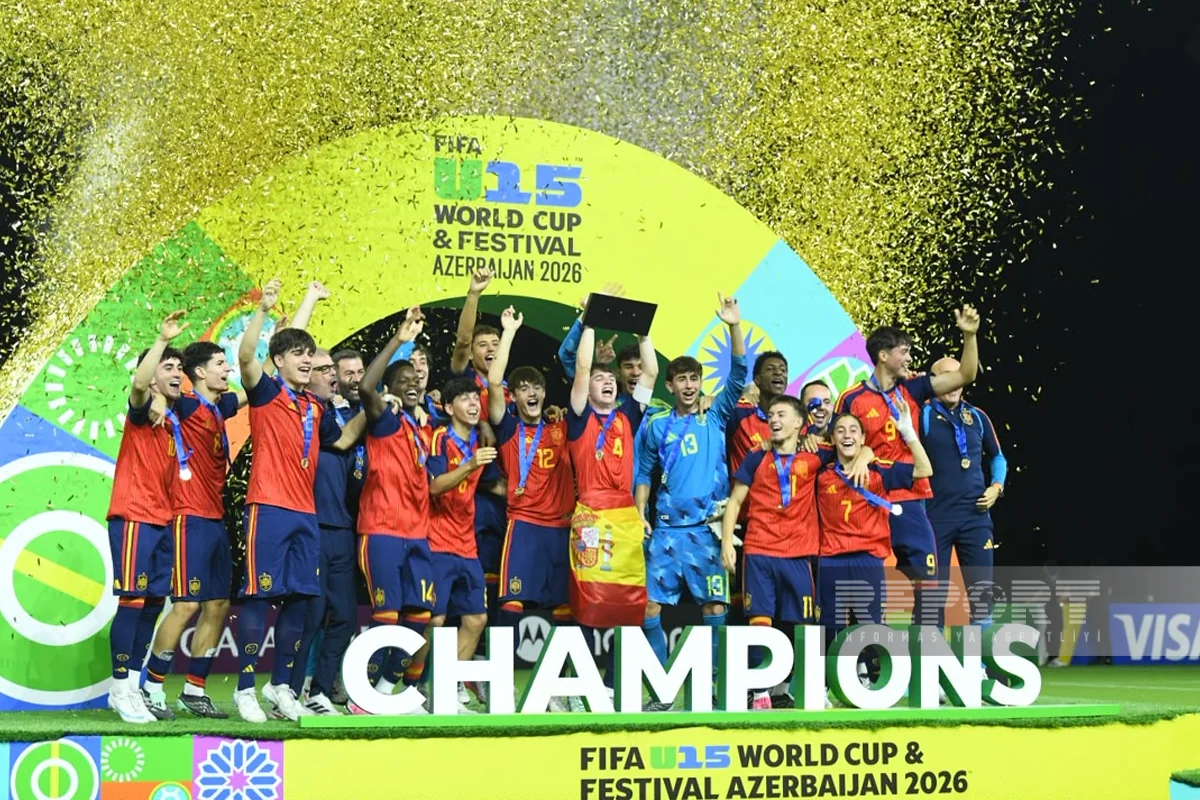 İspaniya millisi Bakıda keçirilən FIFA U-15 dünya çempionatının qalibi olub&nbsp;