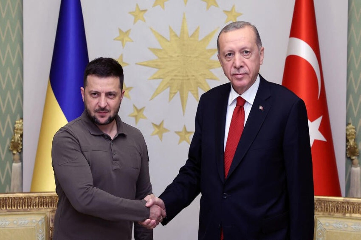 Ərdoğan Zelenskini qəbul edib&nbsp;