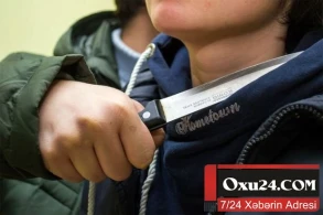 Qonşu qonşunun boğazını üzdü -