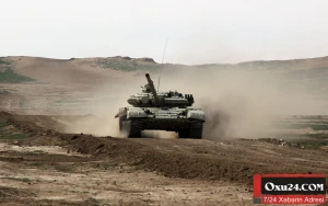 Müdafiə Nazirliyi tankların yeni görüntüsünü yaydı FOTOLAR