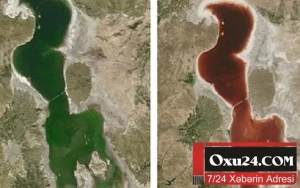 Urmiya gölünün son vəziyyəti - Foto