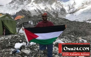 Tək ayağı ilə Everesti fəth etdi - Foto