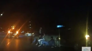 Bakıda yolun ortasında adamı belə döydülər