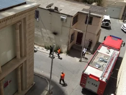 Yasamalda hündürmərtəbəli bina yanır - SON DƏQİQƏ +FOTOLAR