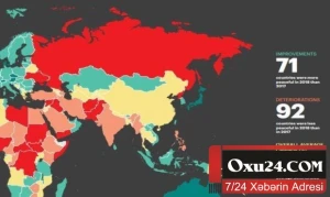Ən sakit ölkələrin siyahısı: Azərbaycan reytinqdə irəlilədi