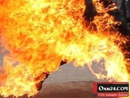 Bakıda mənzildə yanğın olub
