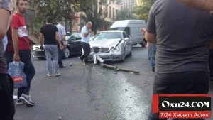 Son dəqiqə: Bakıda ağır qəza - FOTO