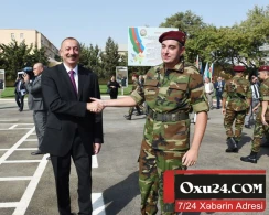 İlham Əliyevin oğlu əsgər getdi – FOTO