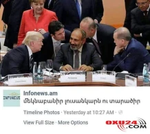 Ermənistan mediası Paşinyanı fotomontajla arzusuna çatdırdı – Fotofakt